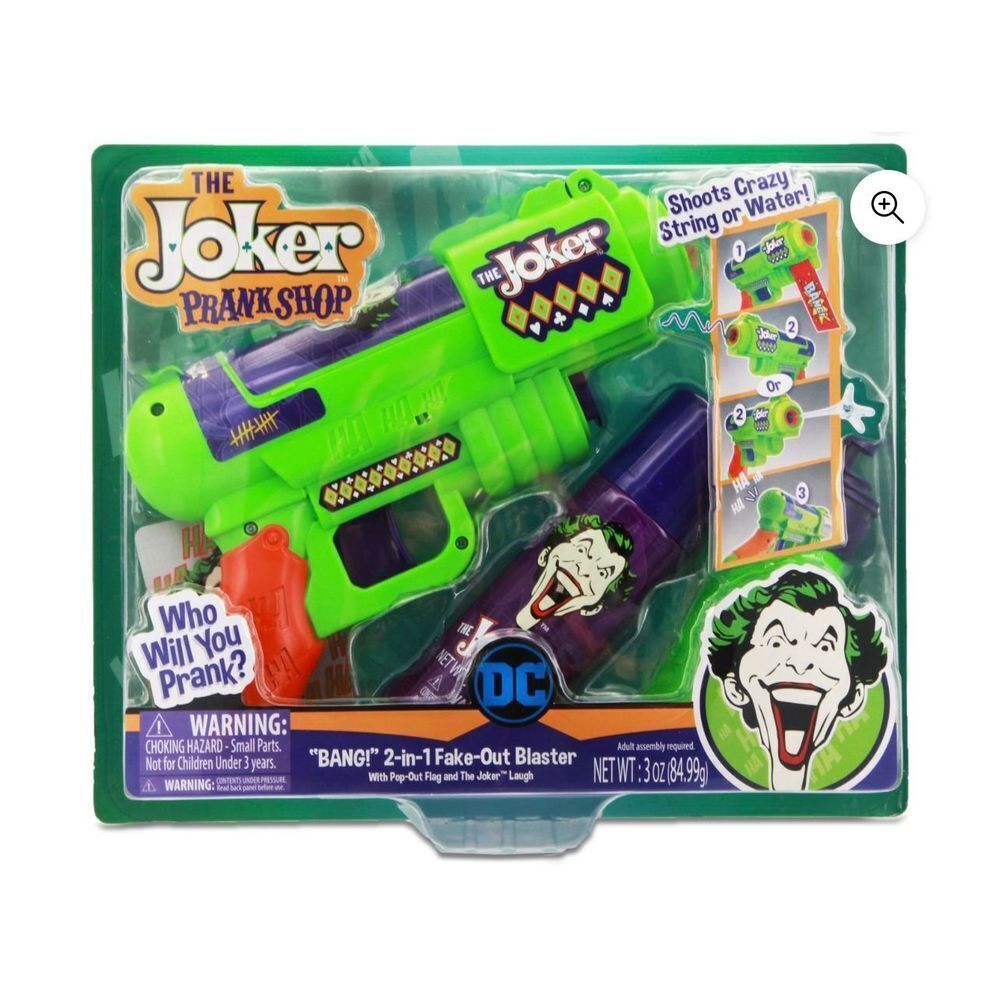 DC The Joker Prank Shop 2020 BANG 2-in-1 Fake Out Blaster NEW
